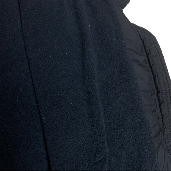 15. Hollister Black Winter Puffer  Jacket Size Large Hooded - Picture 14 of 16